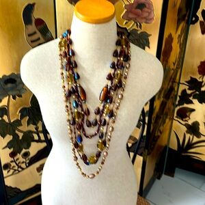 Multi gemstone necklace